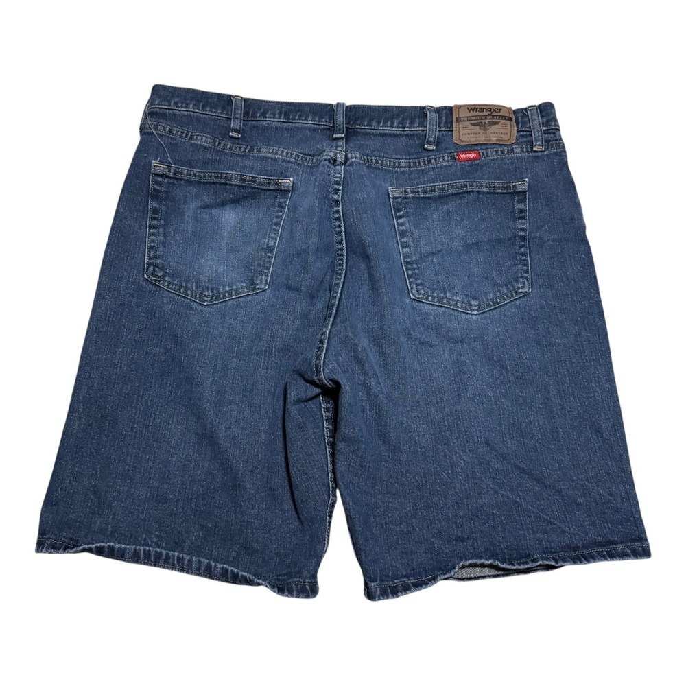 Y2K Wrangler Dark Wash Cotton Blend Relaxed‎ Fit Jean Shorts Men's 38 (Fit 39)